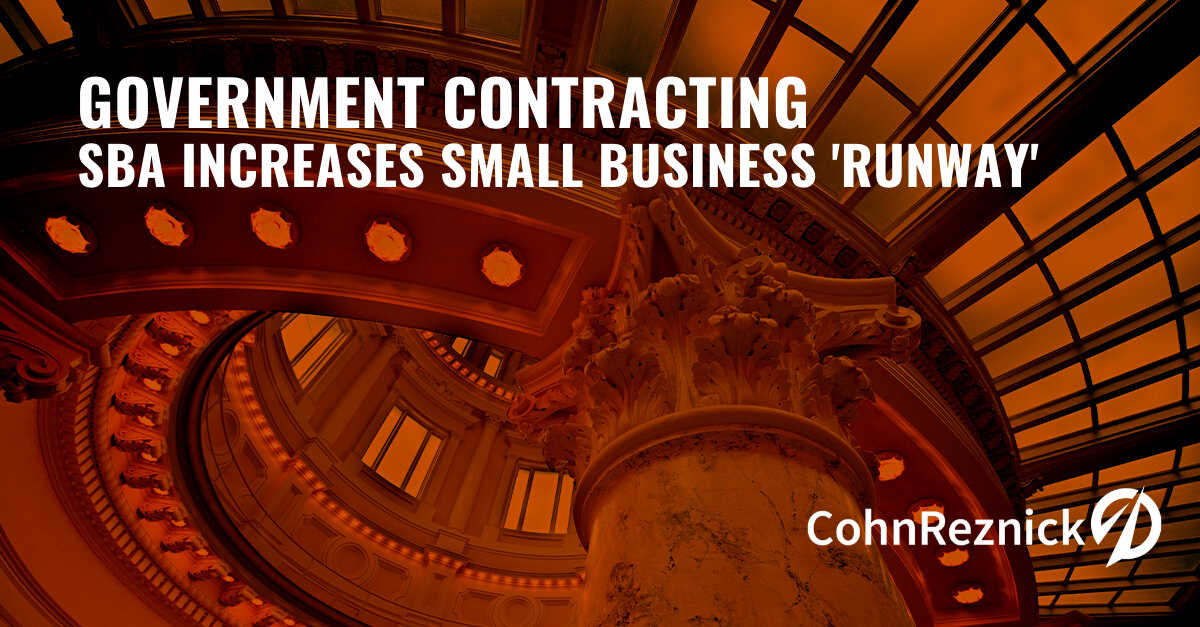 Government contracting SBA increases small business ‘runway