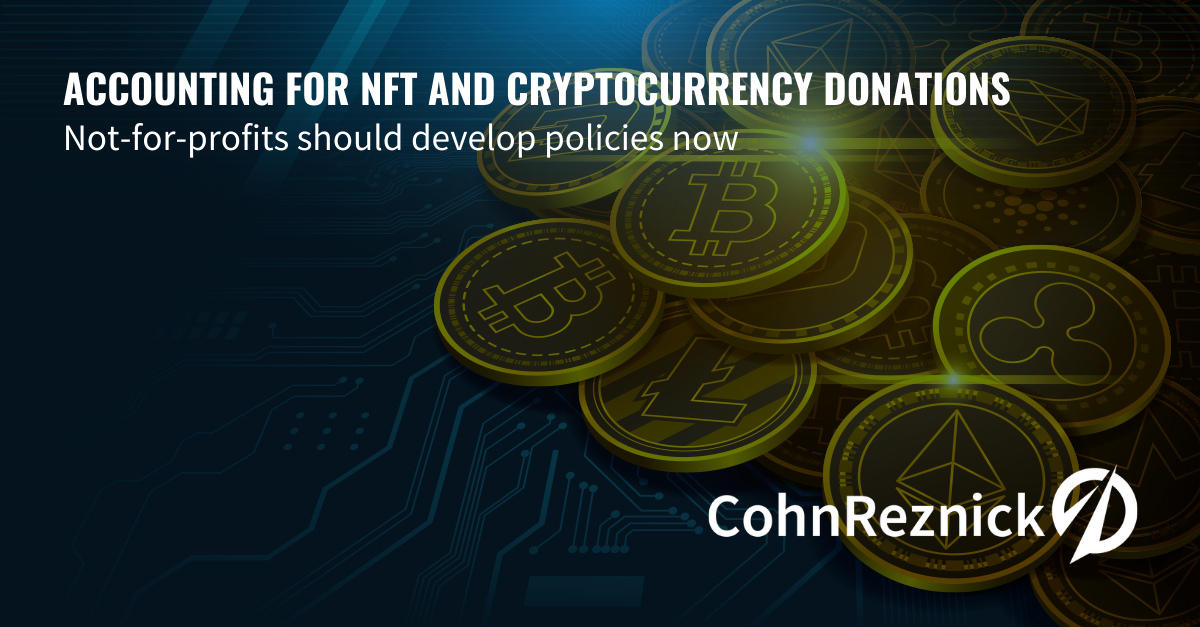 Accounting for NFT and Cryptocurrency Donations